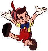Pinocchio with arms open